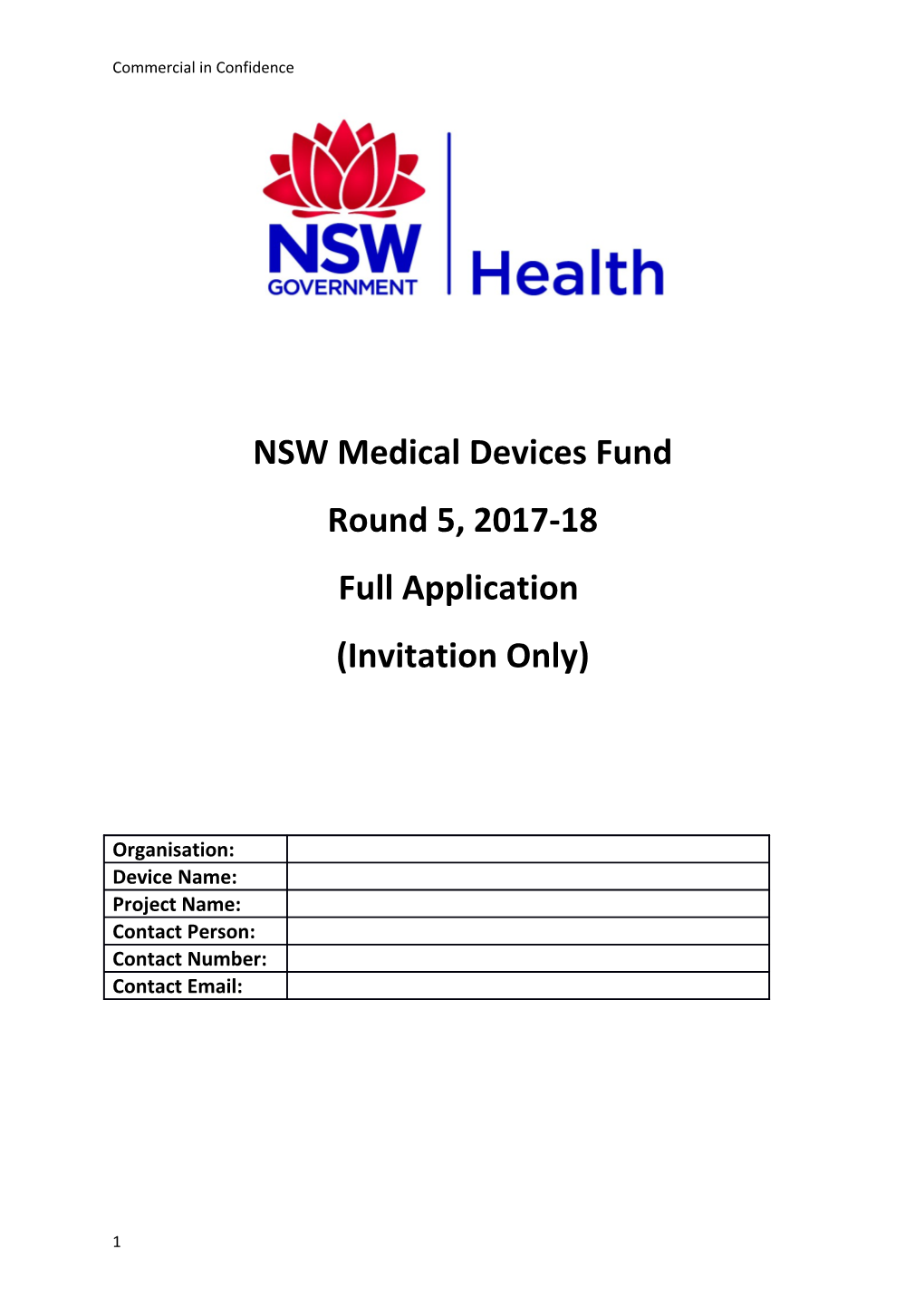 NSW Medical Devices Fund