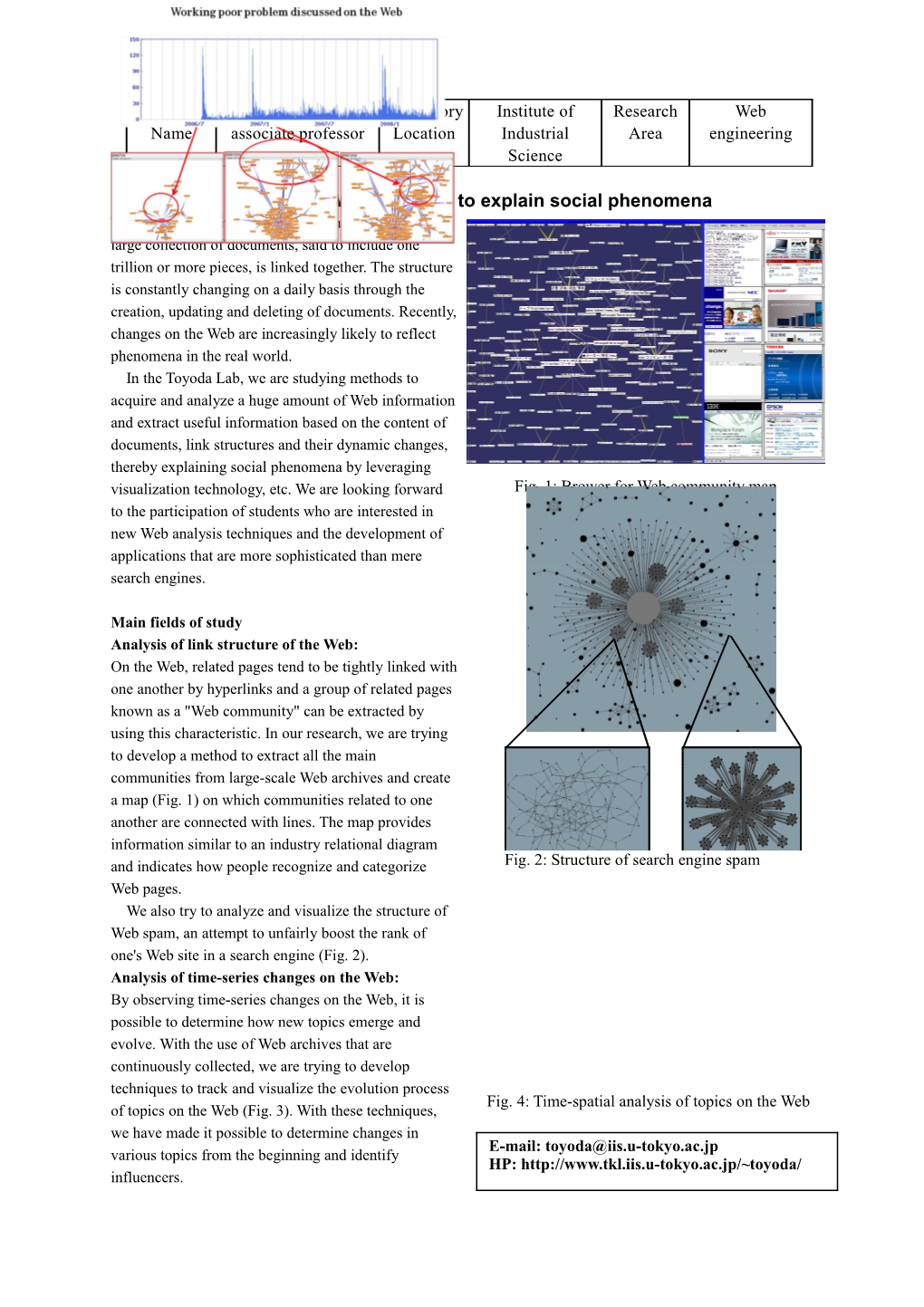 Large-Scale Web Analysis to Explain Social Phenomena