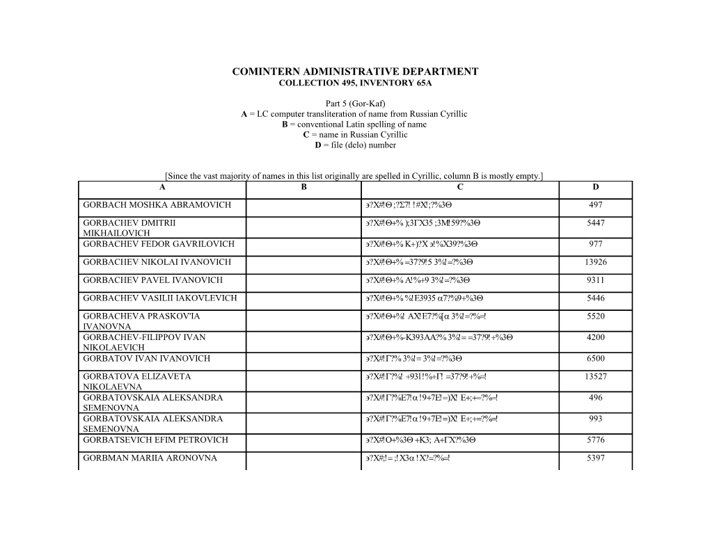 Admin Dept F495 Op65a Part 5