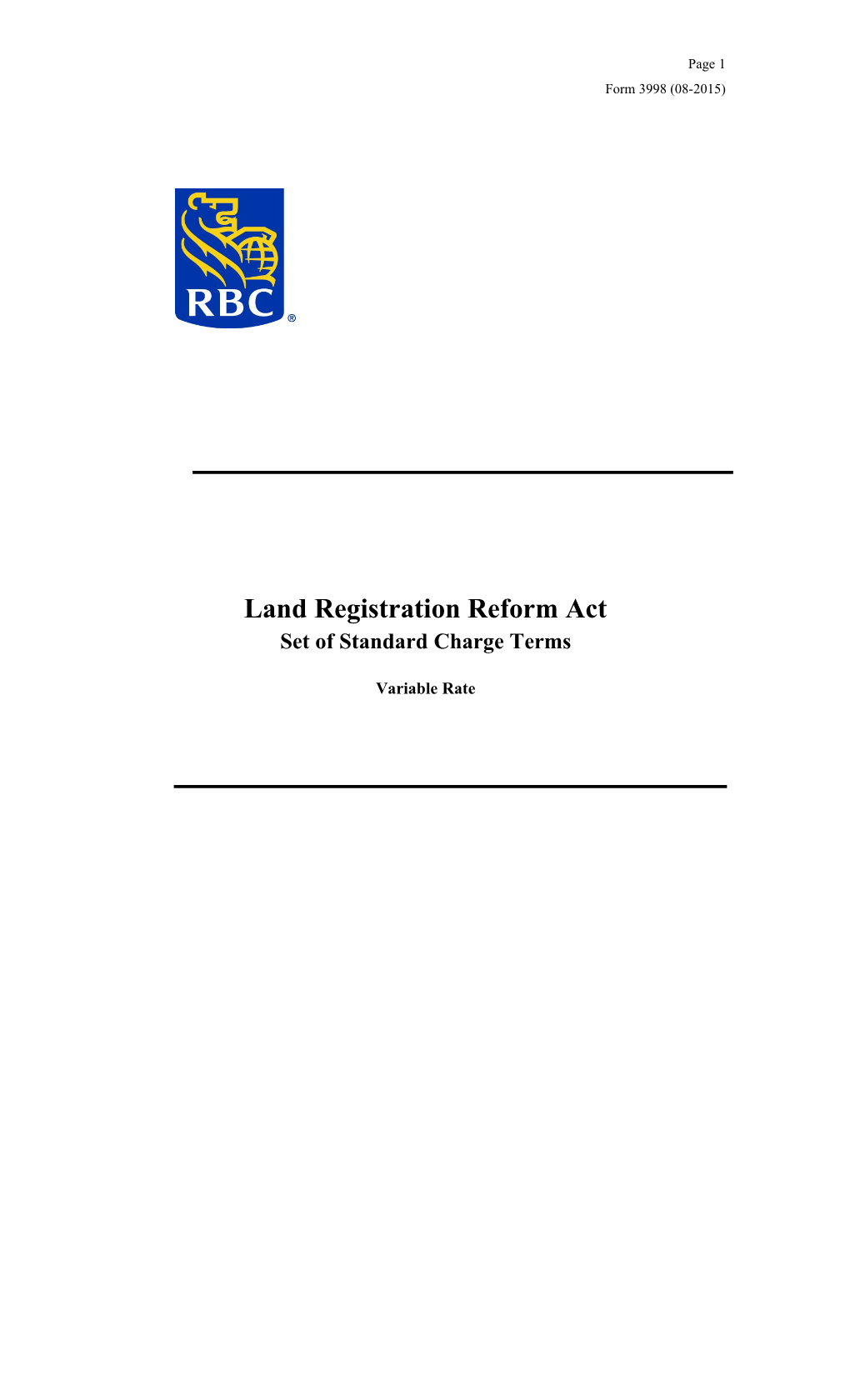 Land Registration Reform Act