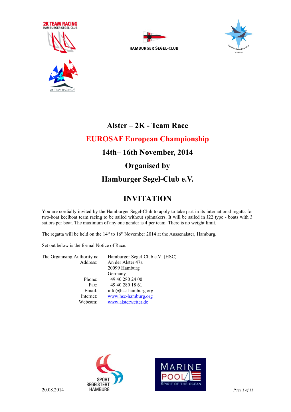 Alster Team Race 2014