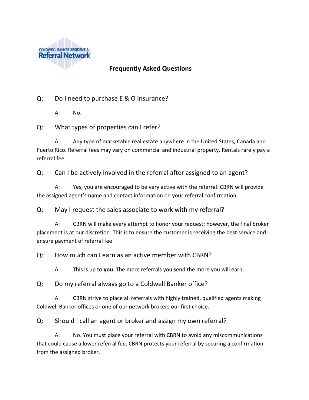 Frequently Asked Questions s19