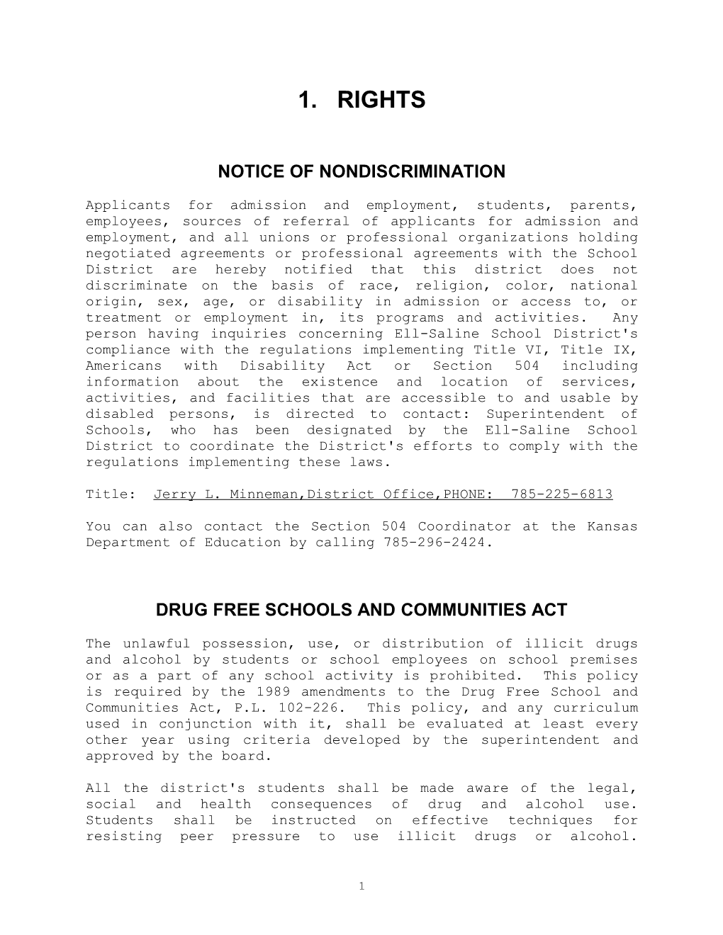 Notice of Nondiscrimination