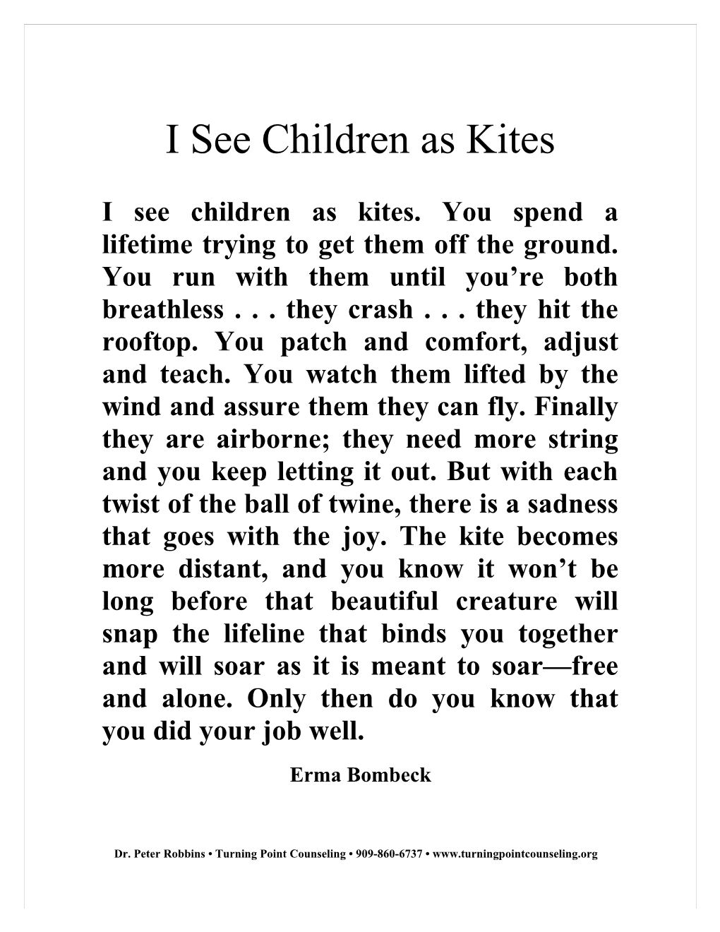 I See Children As Kites