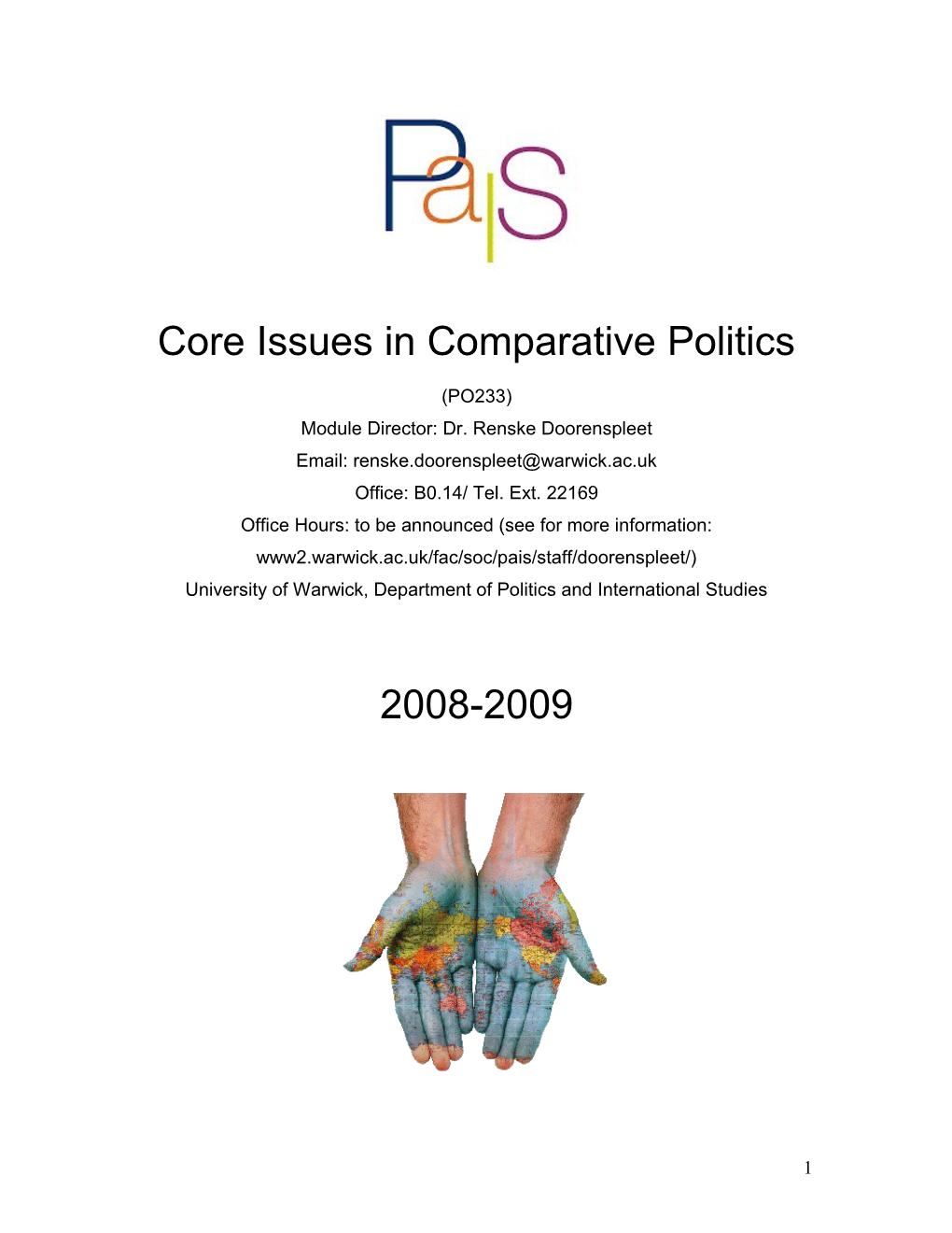 Core Issues in Comparative Politics