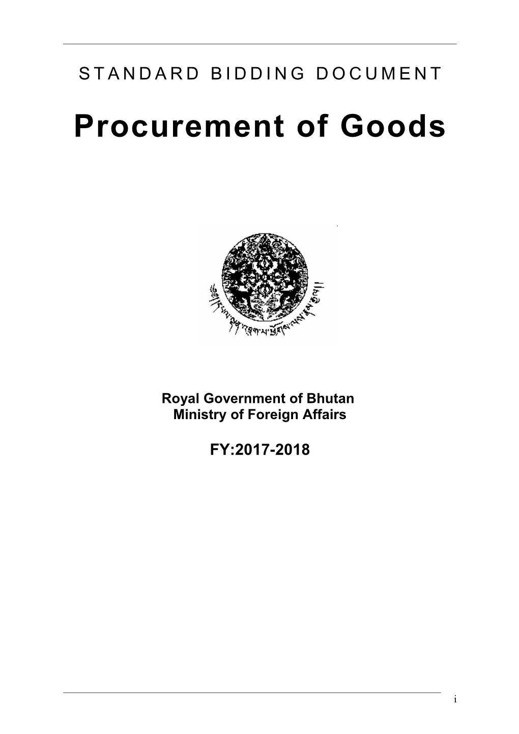 Procurement of Goods s1
