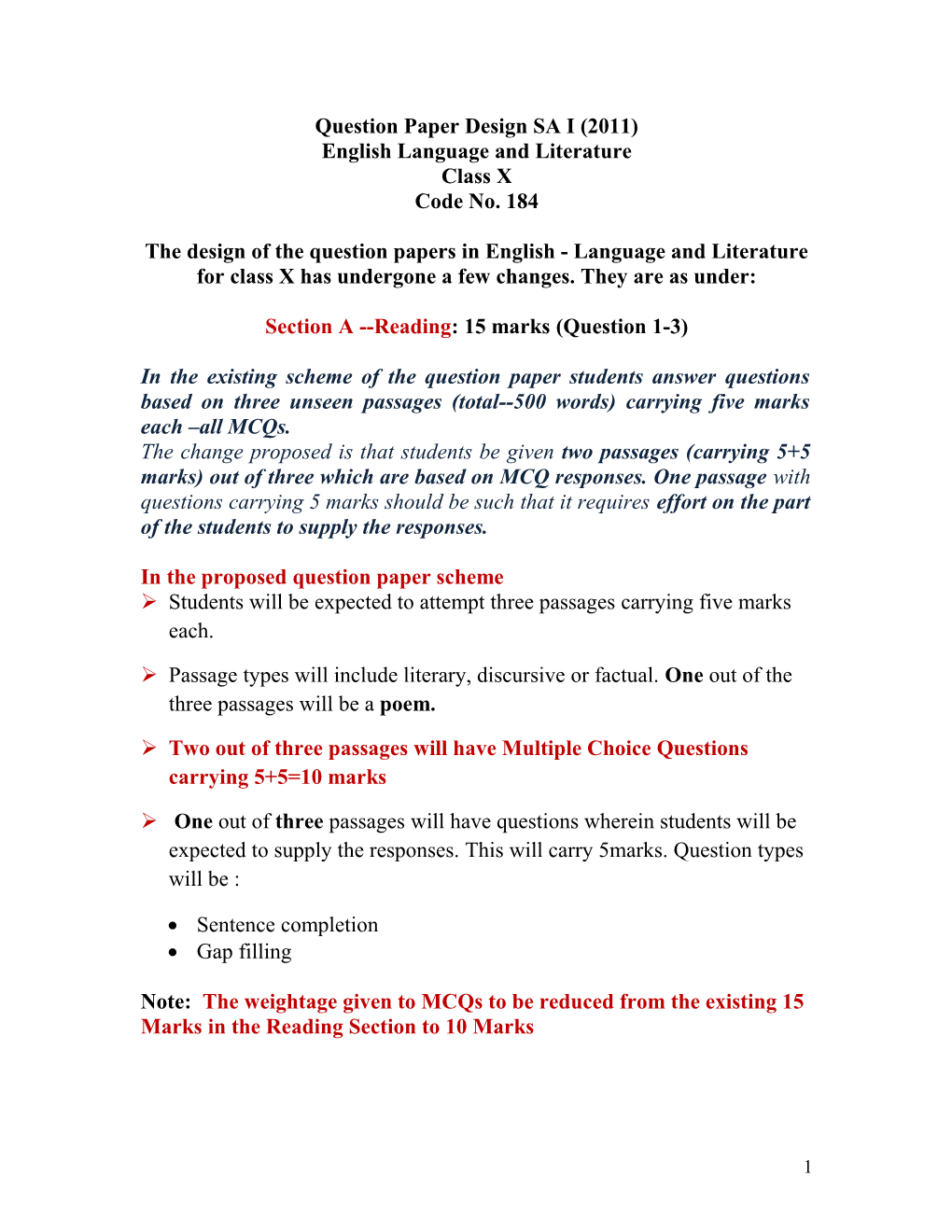 English Language and Literature