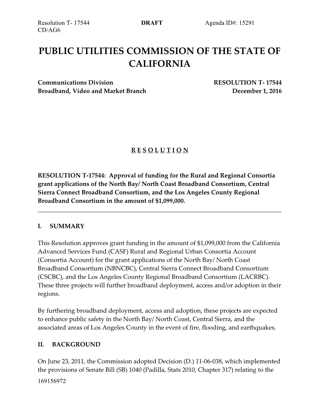 Public Utilities Commission of the State of California s11