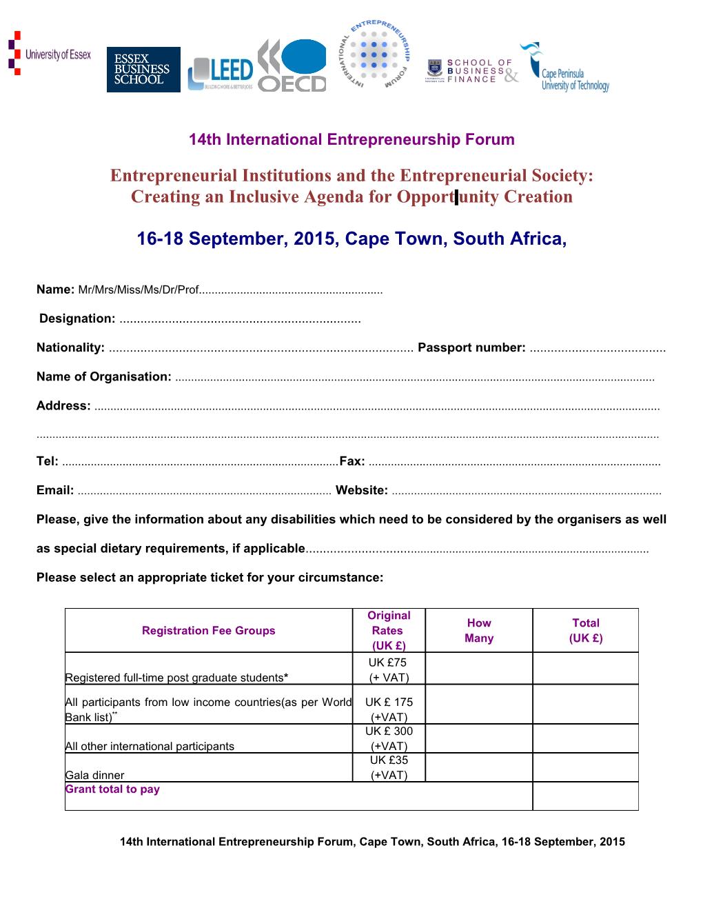 13Th International Entrepreneurship Forum s1