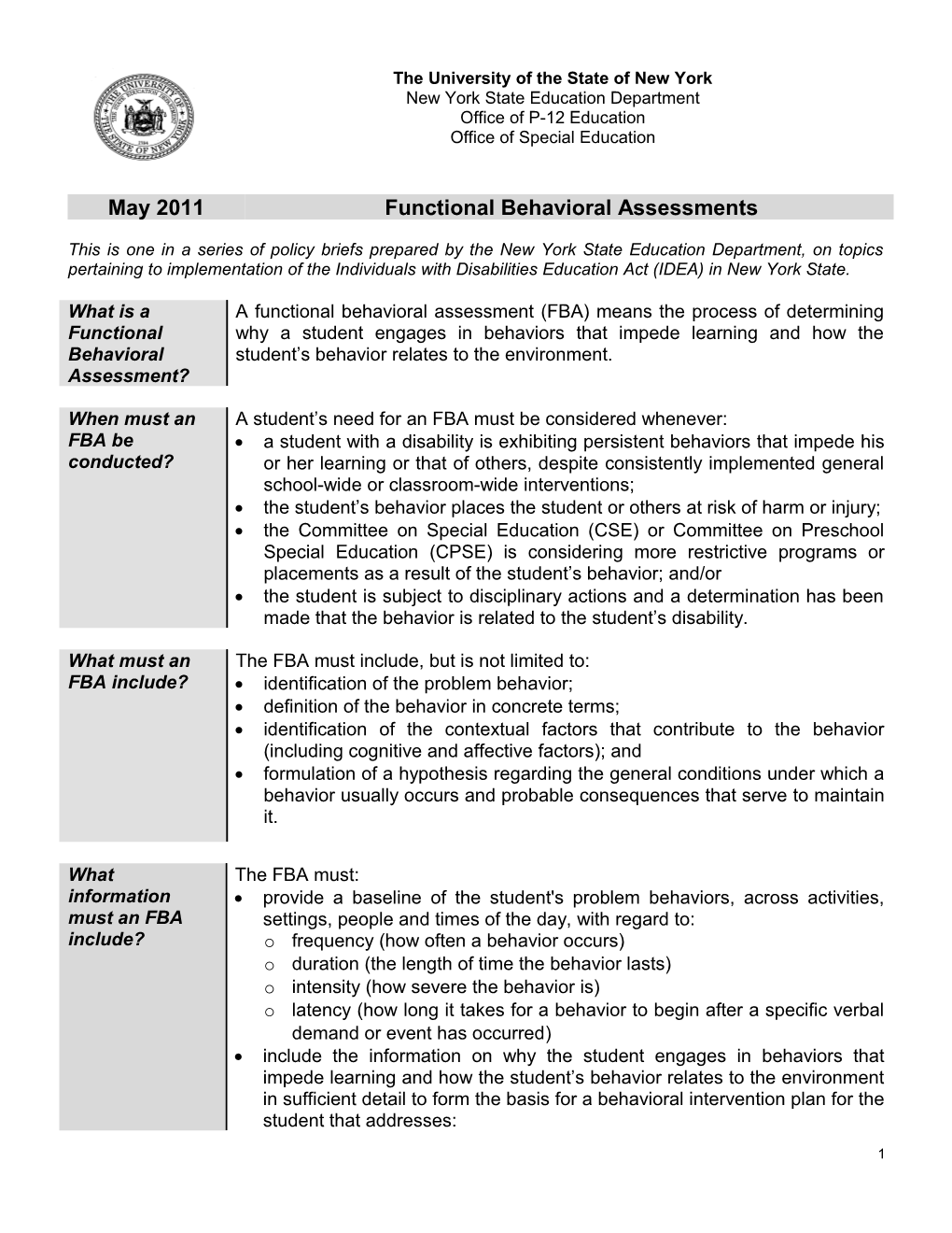 What Is a Functional Behavioral Assessment?