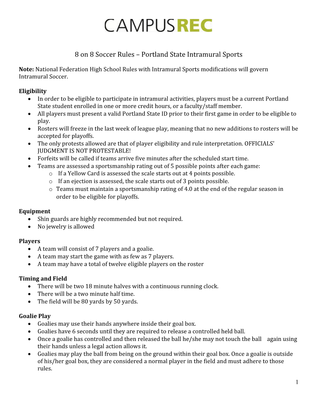 6-On-6 Crease Rules Soccer