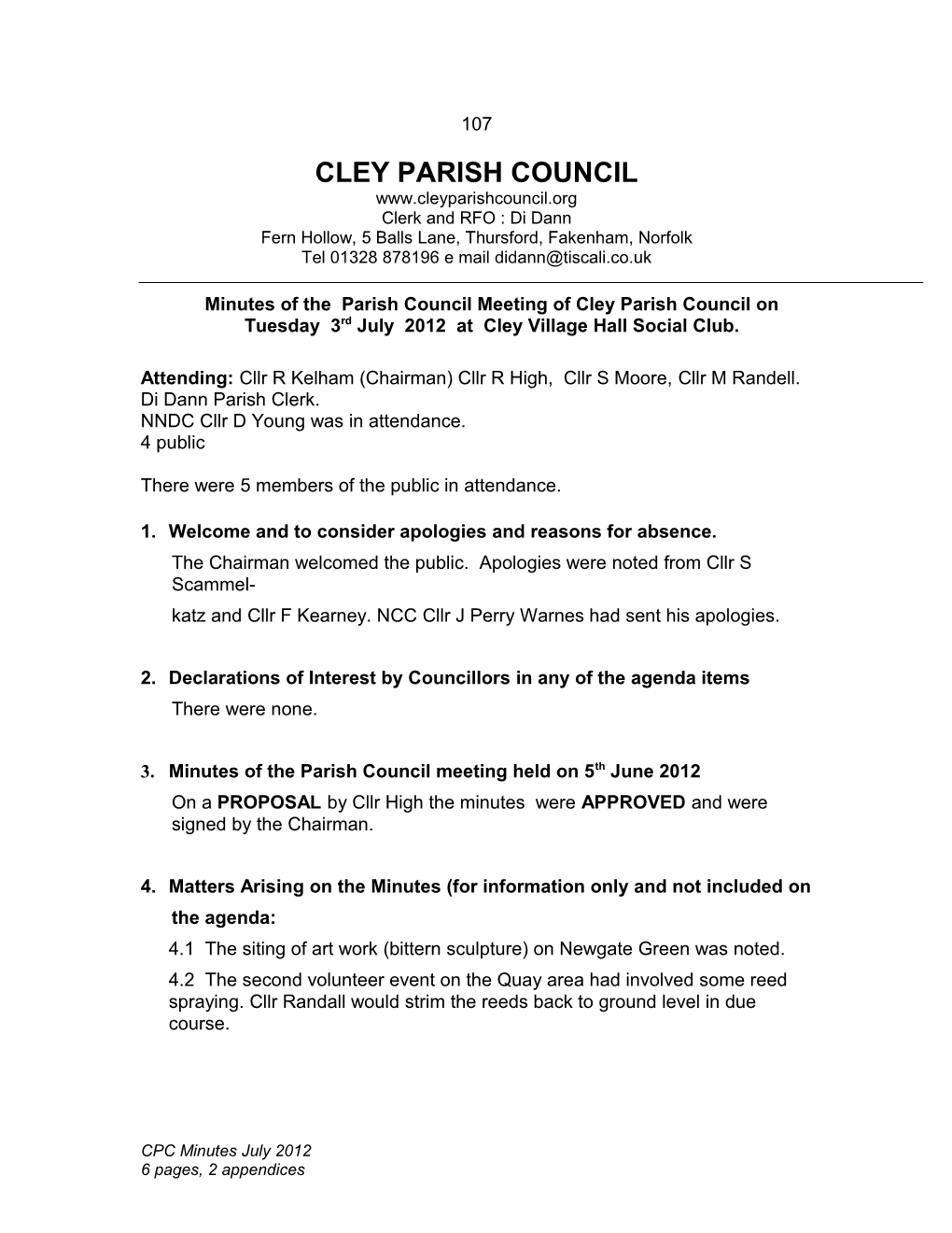 Cley Parish Council