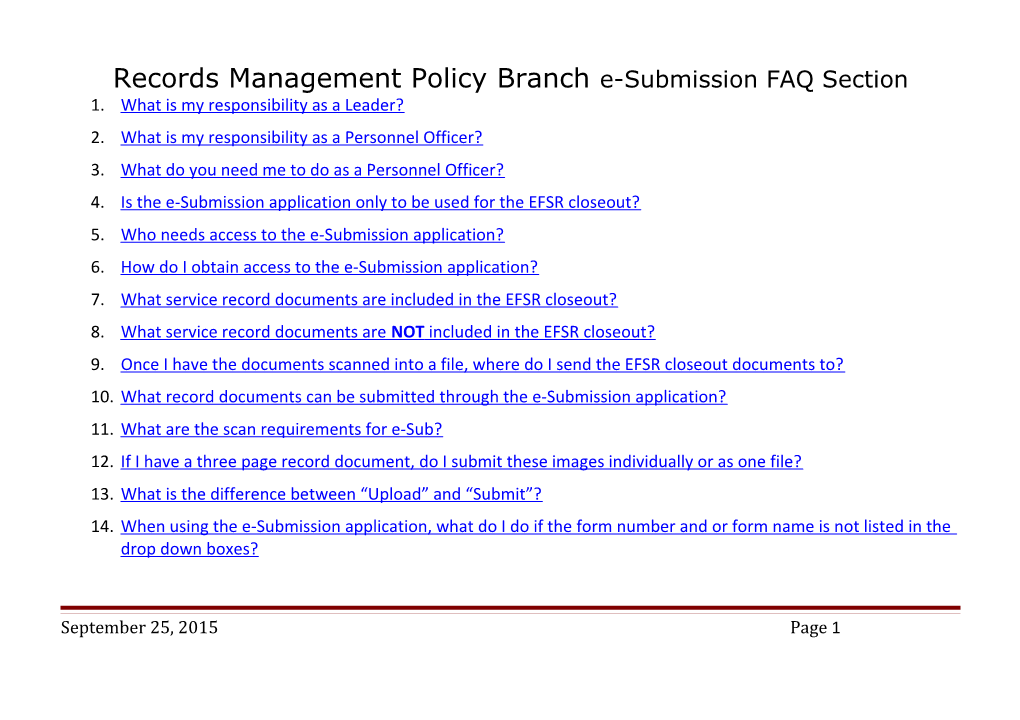Records Management Policy Branche-Submission FAQ Section