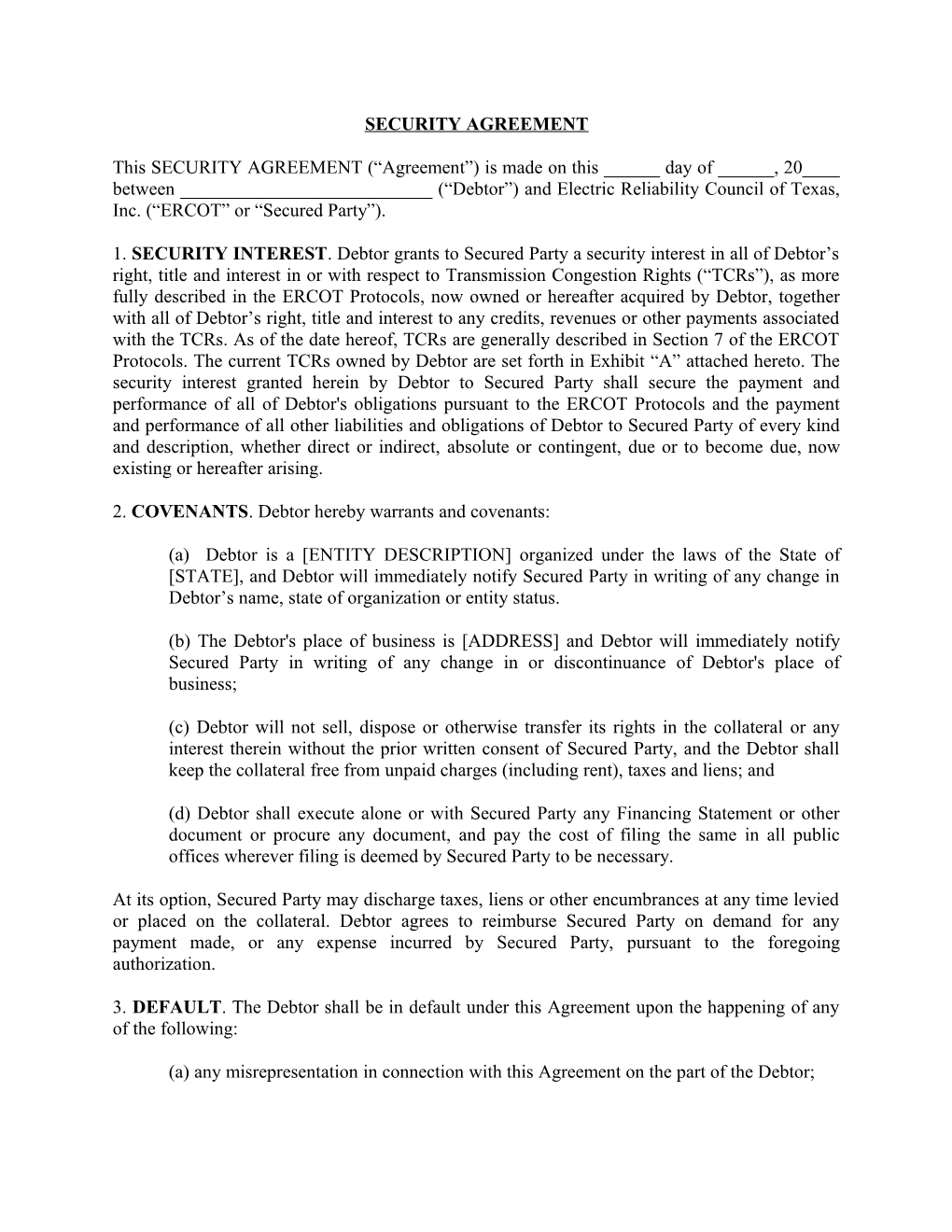 Security Agreement s1