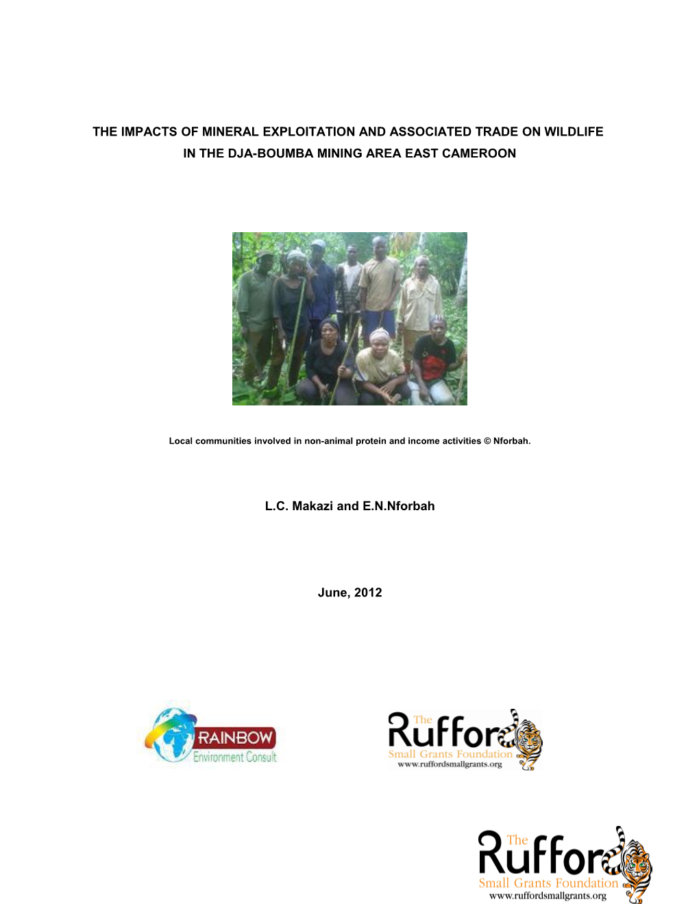The Impacts of Mineral Exploitation and Associated Trade on Wildlife