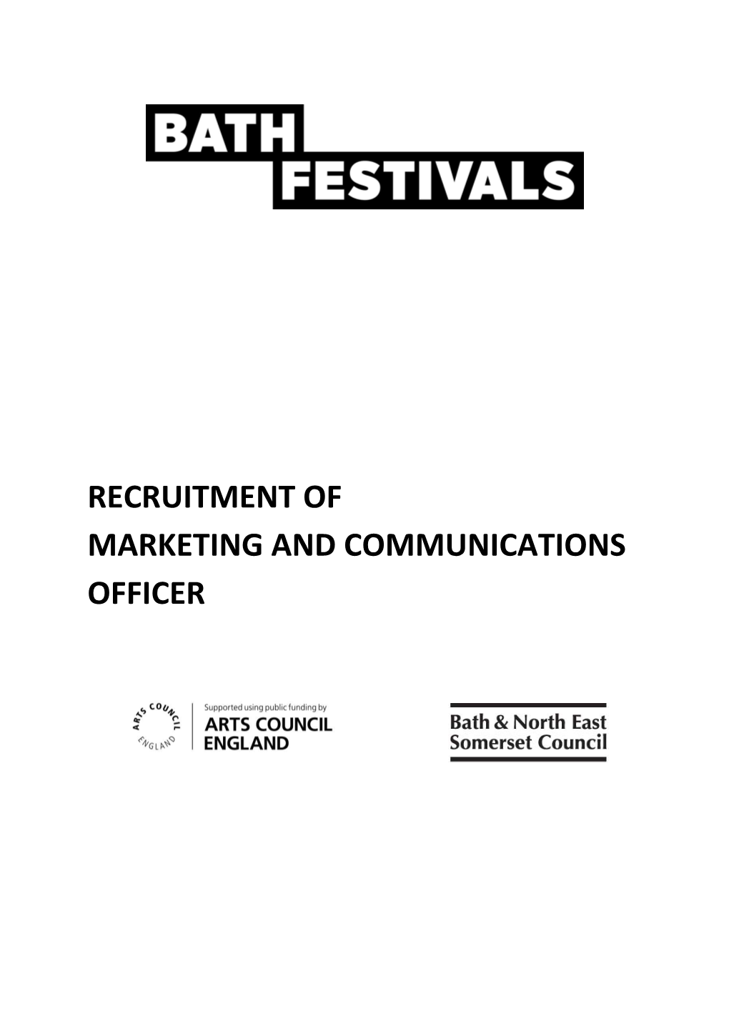 Recruitment of Marketing and Communications Officer