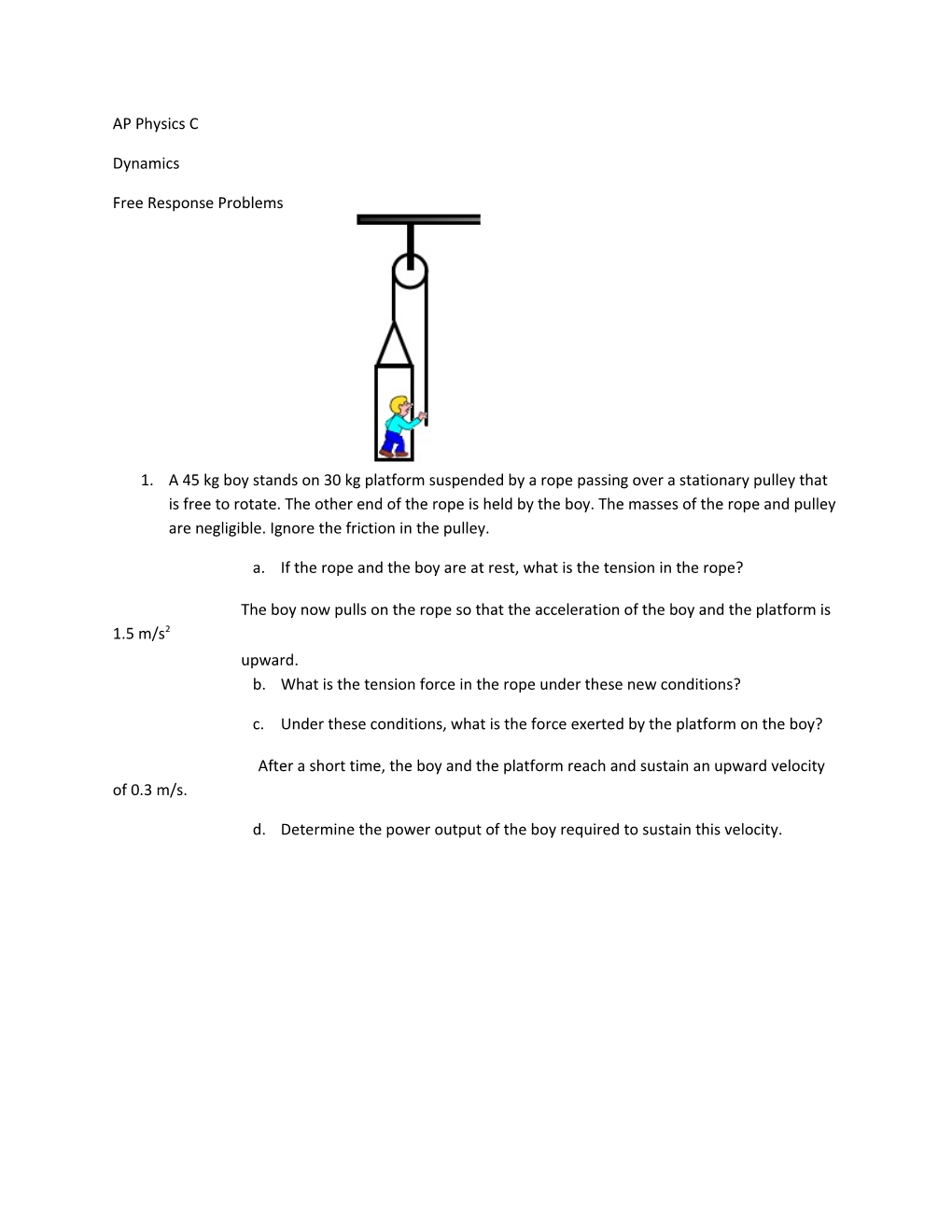 Free Response Problems