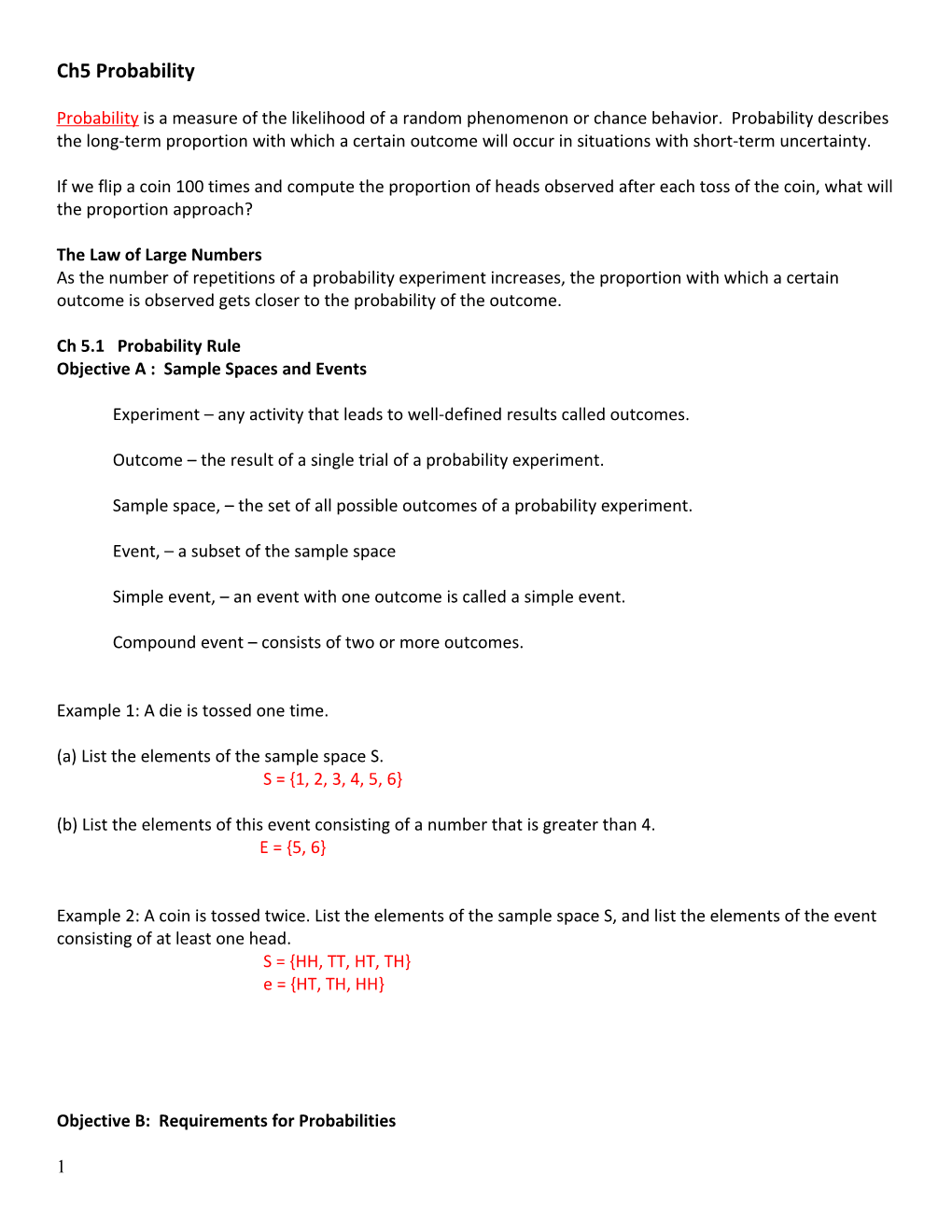 The Law of Large Numbers