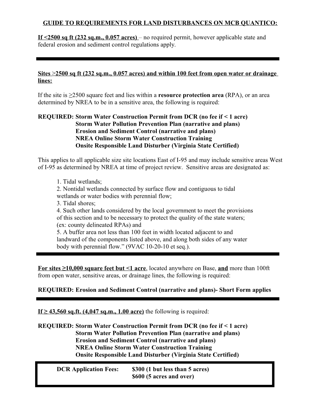 Steps for Obtaining a Construction Vpdes General Permit for Storm Water Discharges