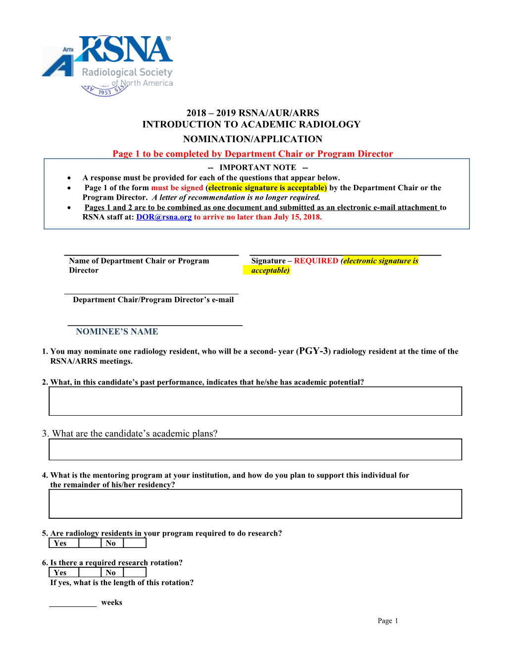 Introduction to Academic Radiology