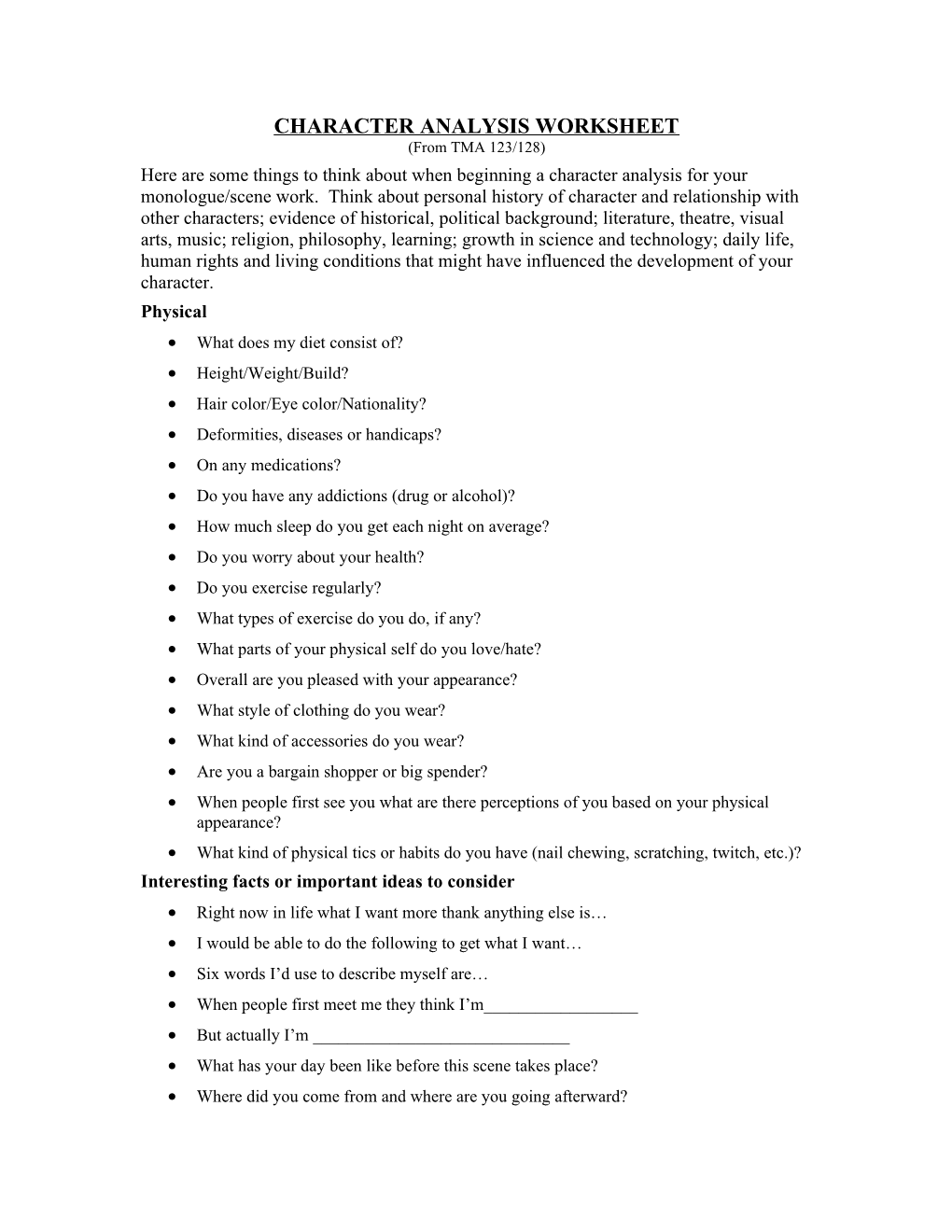 Character Analysis Worksheet s1