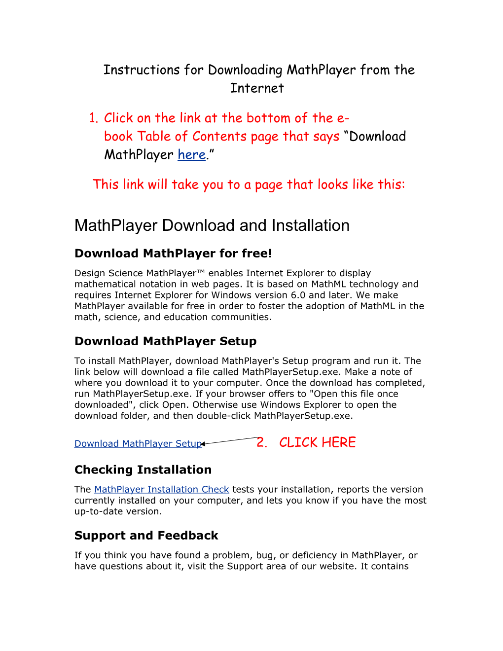 Mathplayer Download and Installation