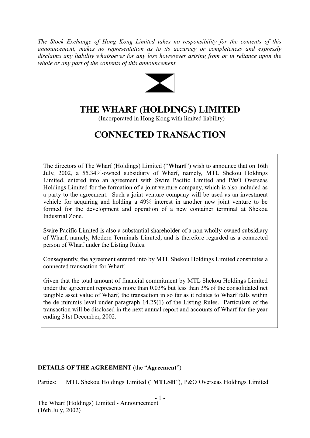 The Wharf (Holdings) Limited