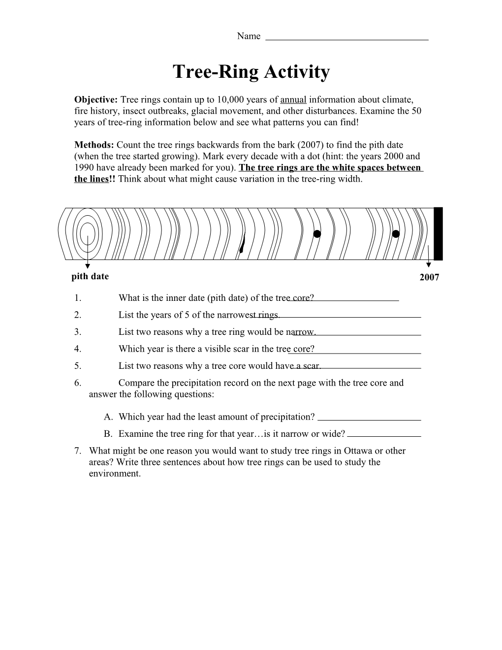 Tree-Ring Activity