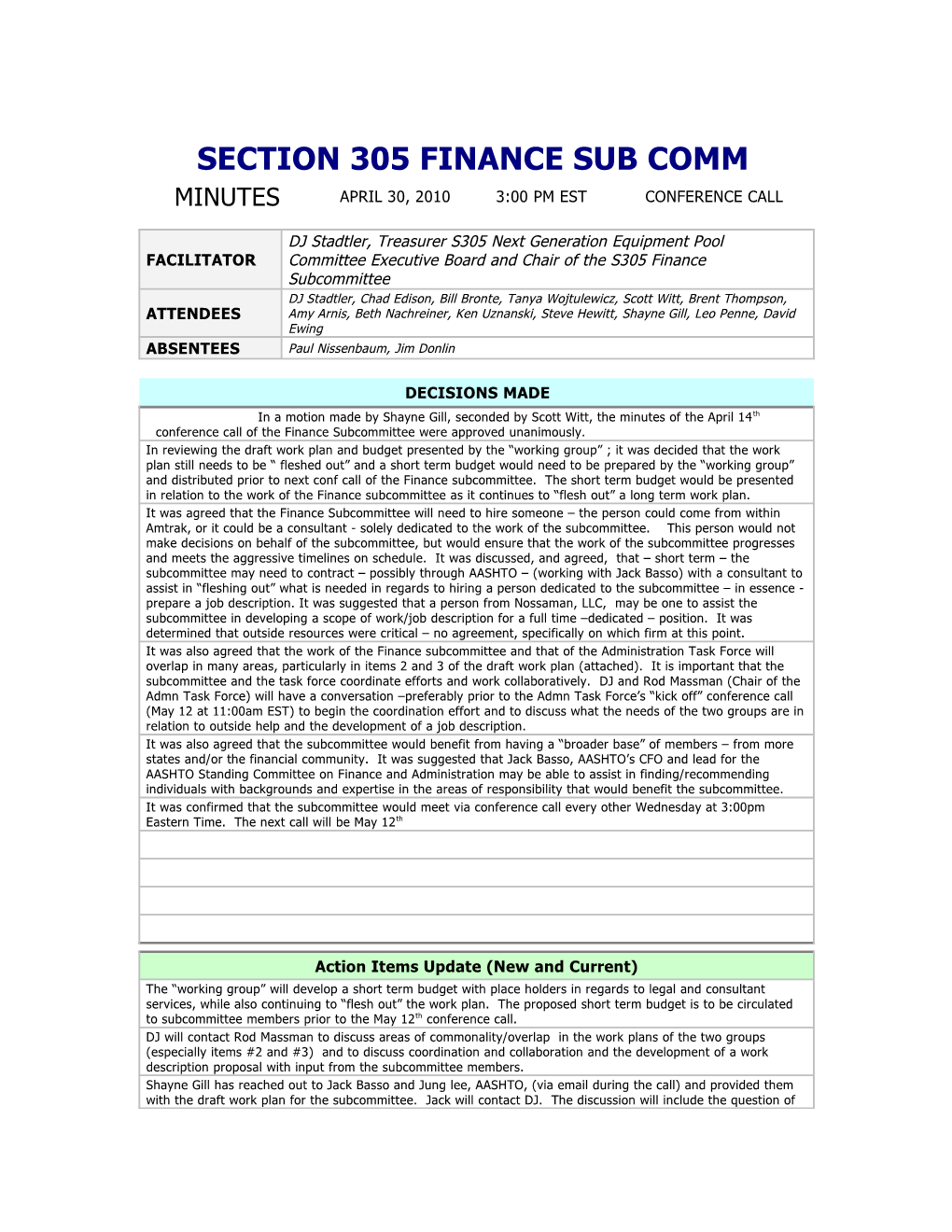 Section 305 Tech Sub Comm s15