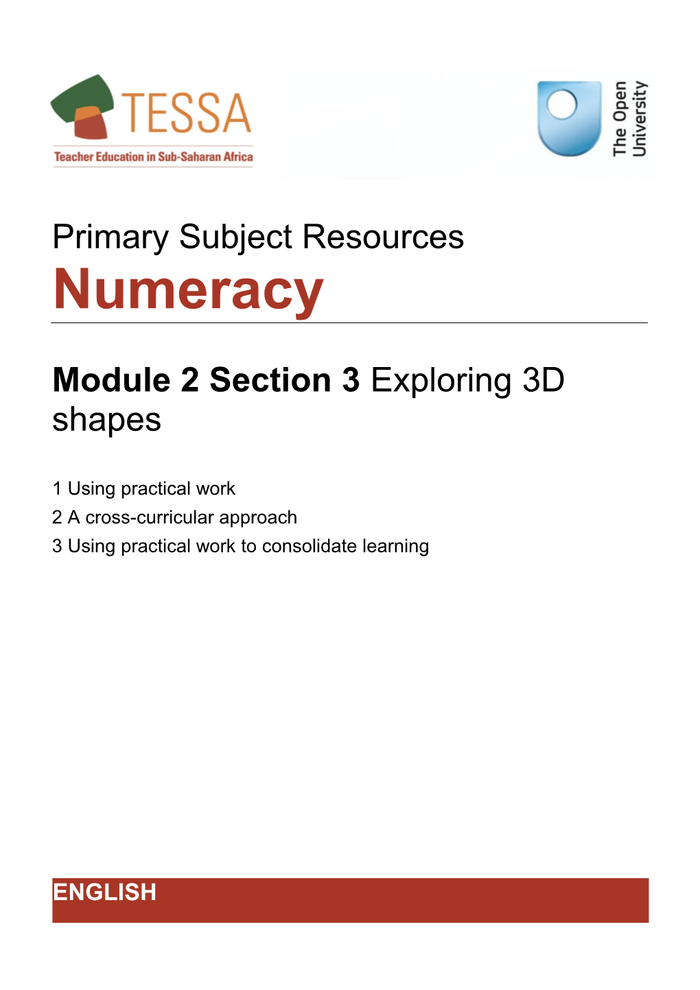 Section 3 : Exploring 3D Shapes