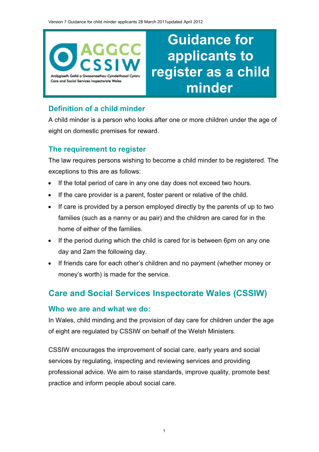 Applying To Become A Registered Childminder