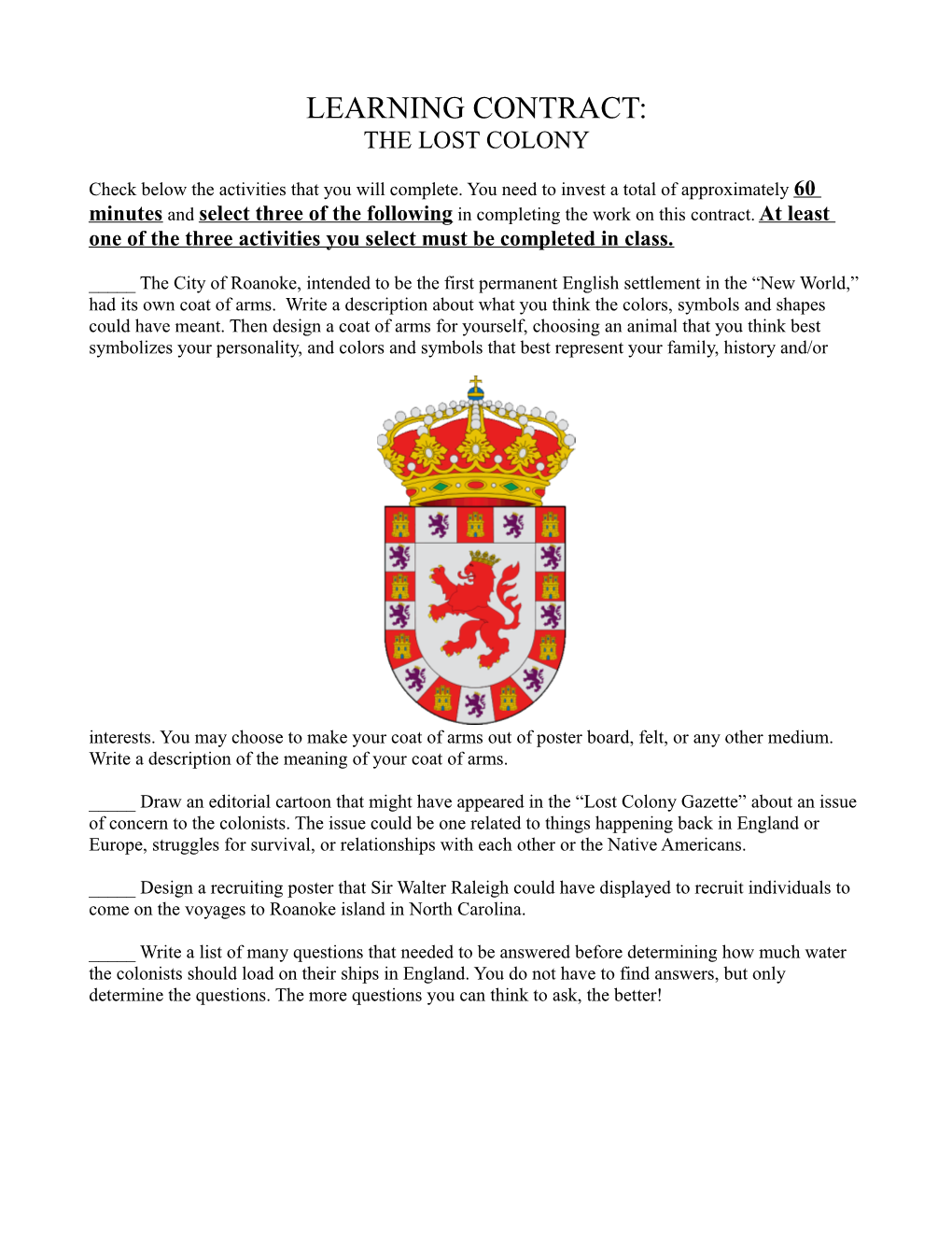 Write a Description of the Meaning of Your Coat of Arms