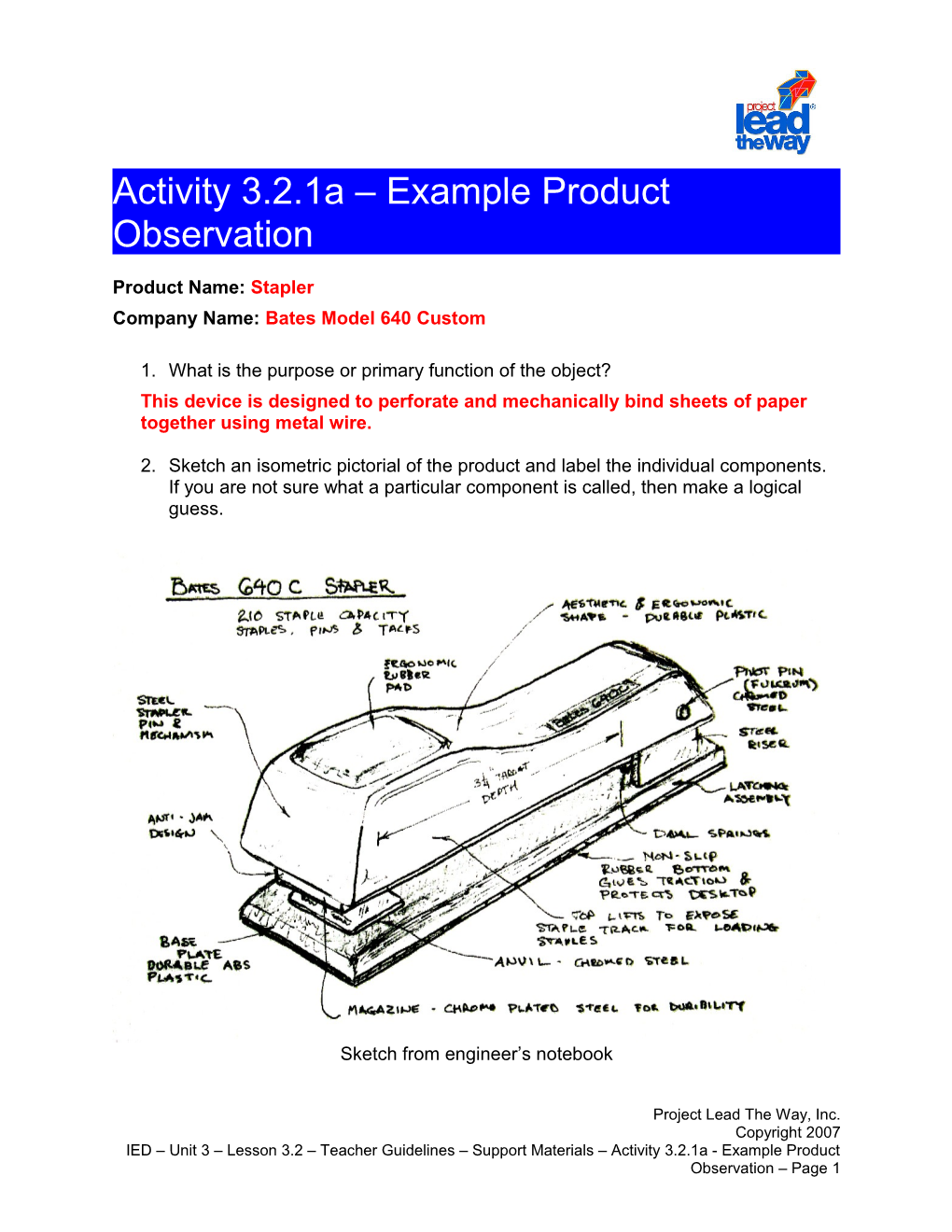 Activity 3.2.1A: Example Product Observation