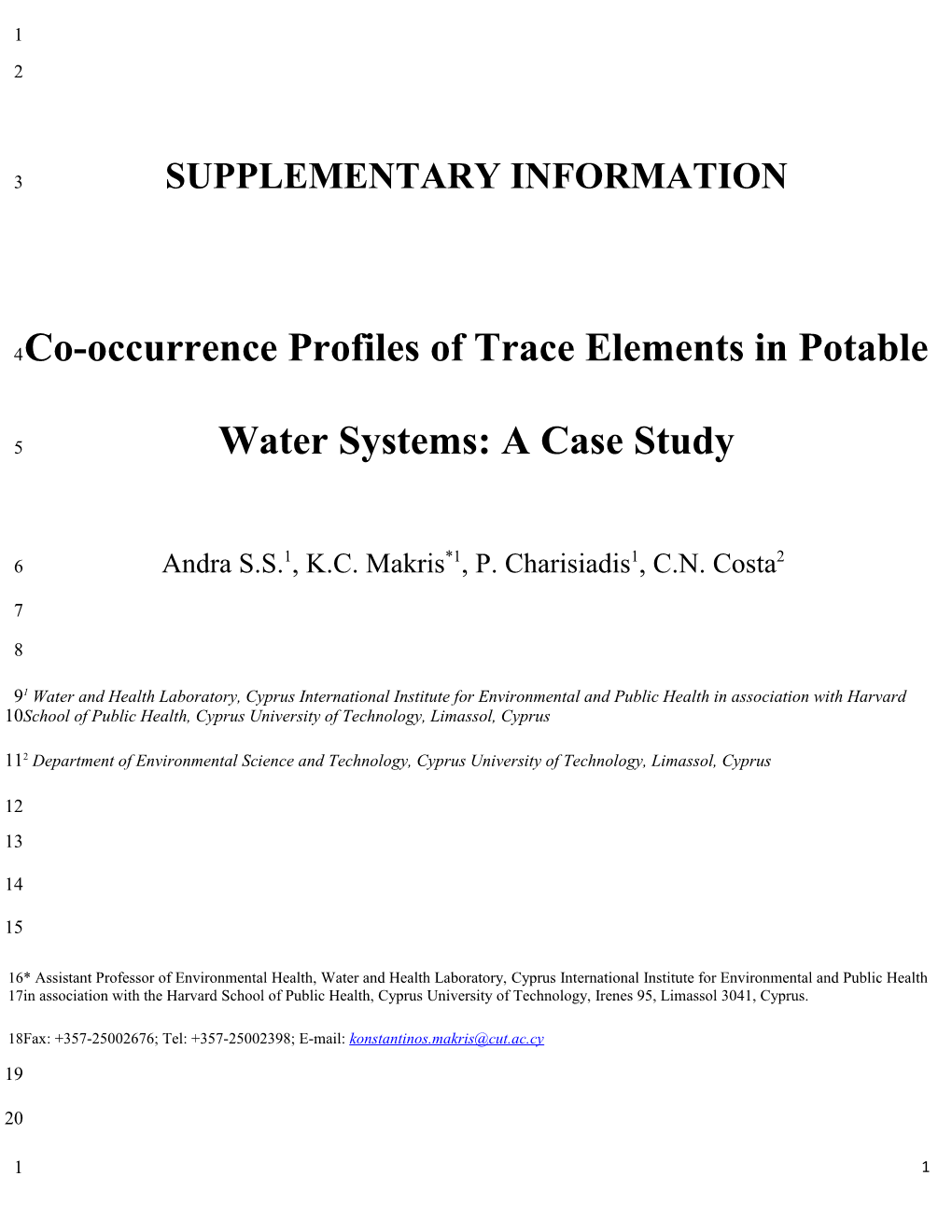 Author Template for Journal Articles s11