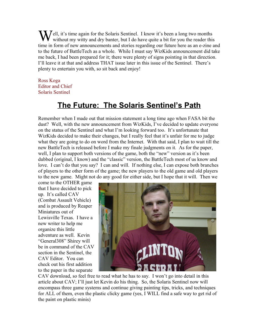 The Future: the Solaris Sentinel S Path