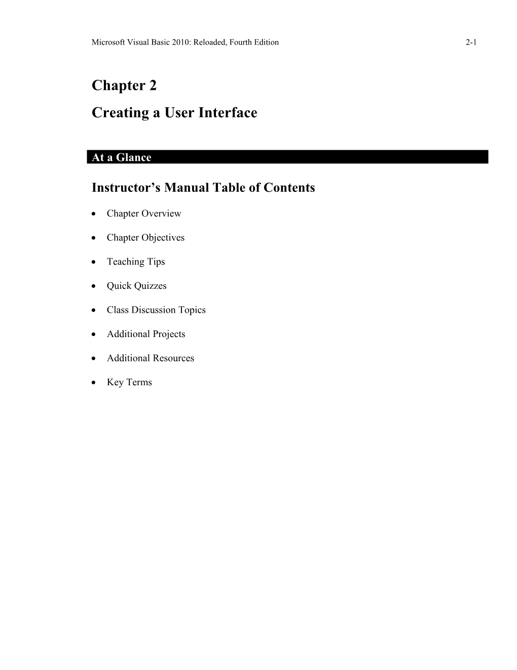 Microsoft Visual Basic 2010: Reloaded, Fourth Edition 2-12