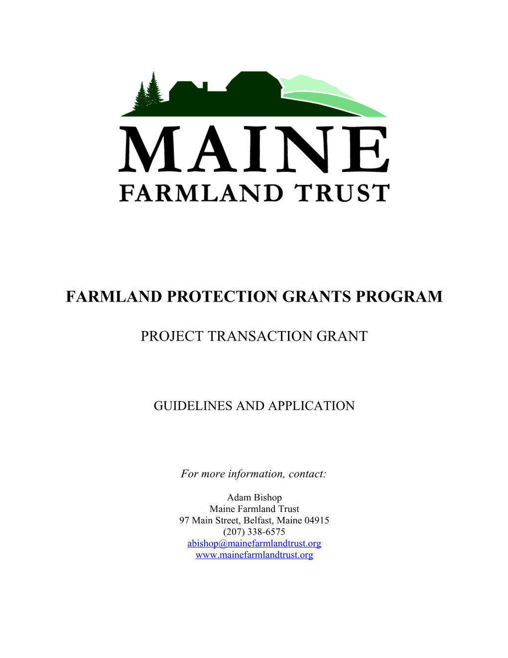 The New England Land Trust Matching Grants Program