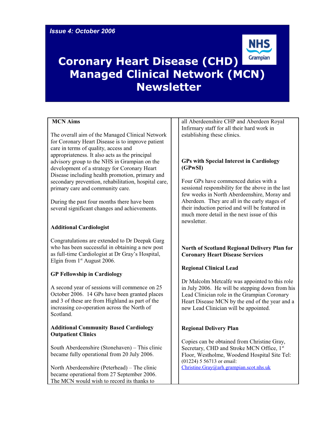 Regional Clinical Lead