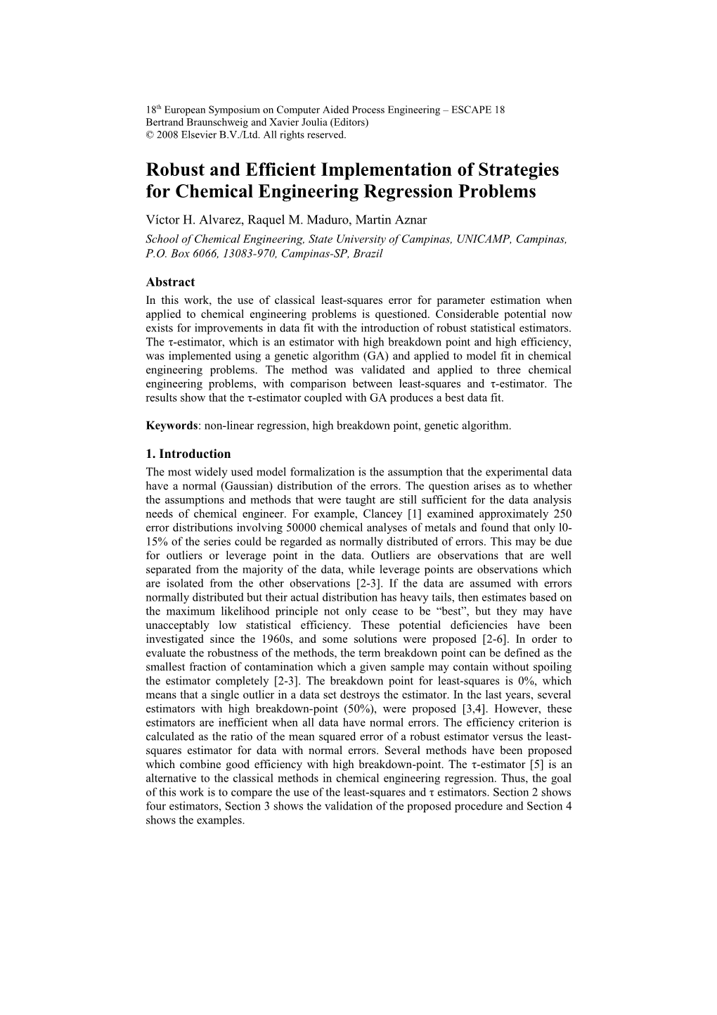 Robust and Efficient Implementation of Strategies for Chemical Engineering Regression Problems