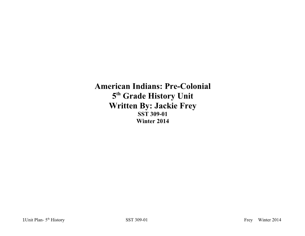 American Indians: Pre-Colonial