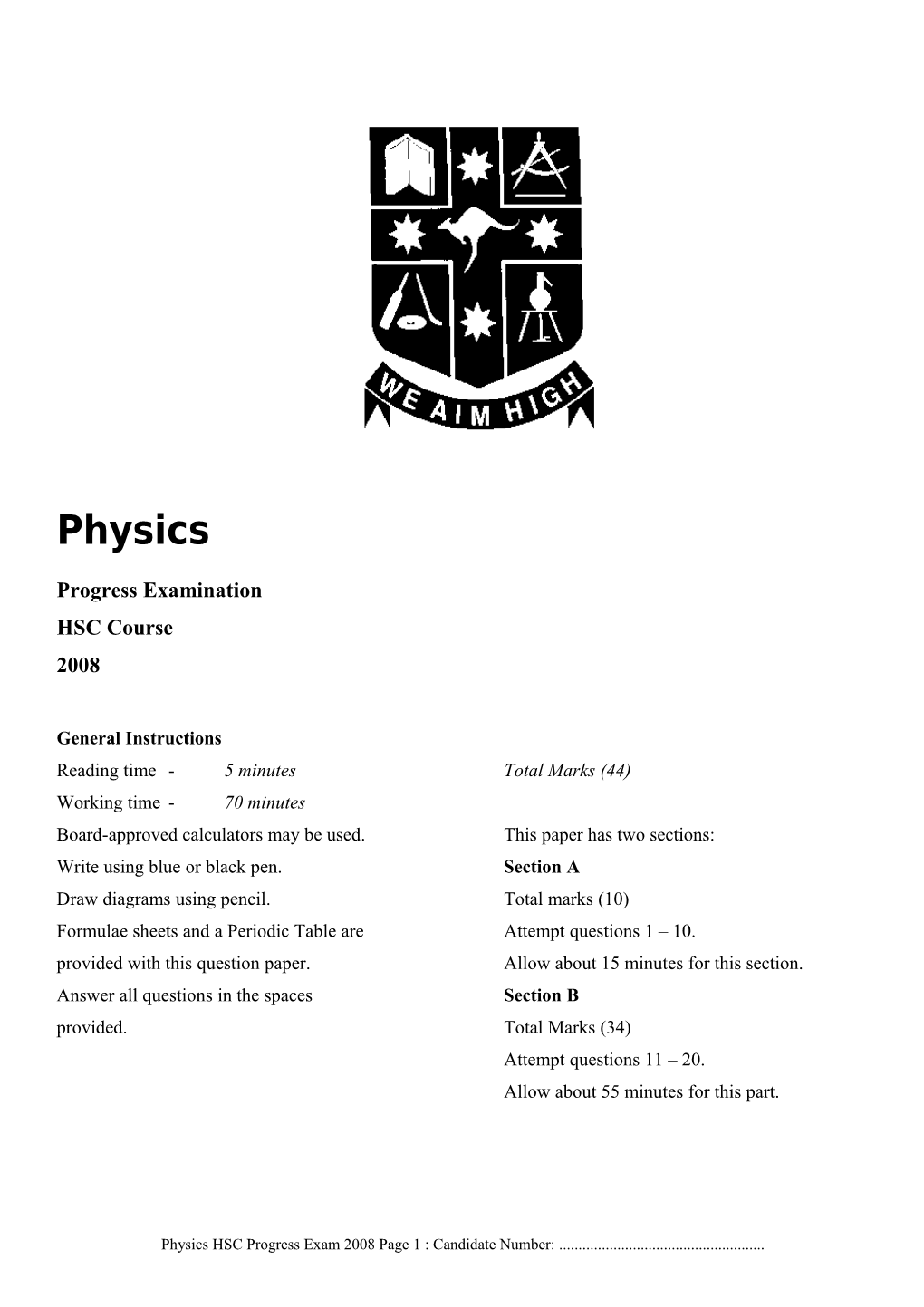 Progress Examination