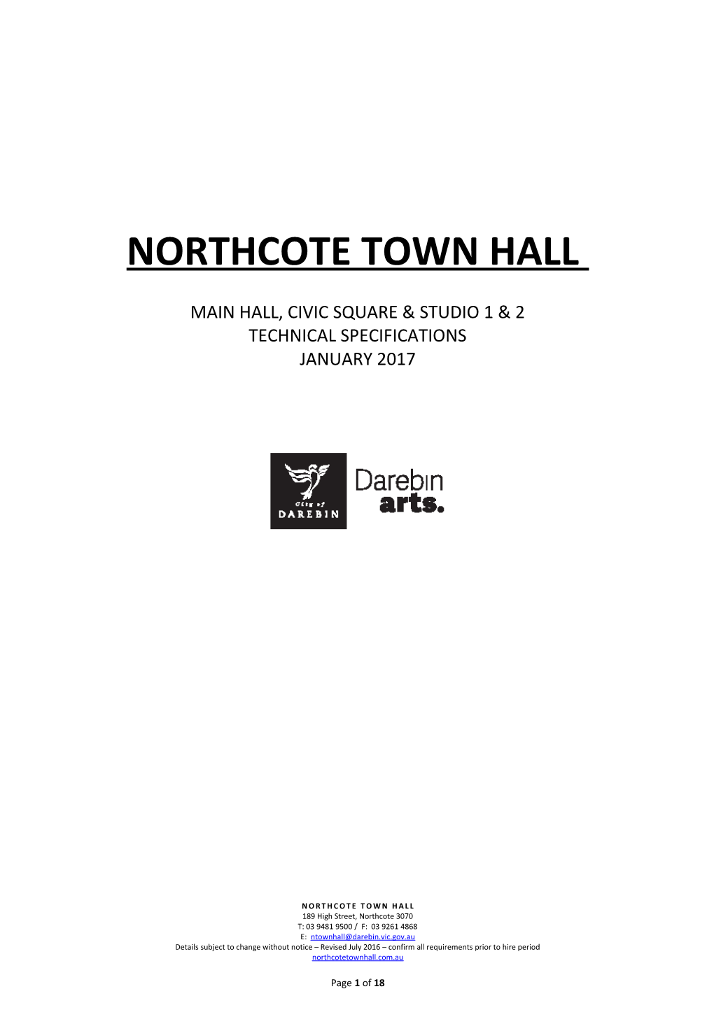 Northcote Town Hall