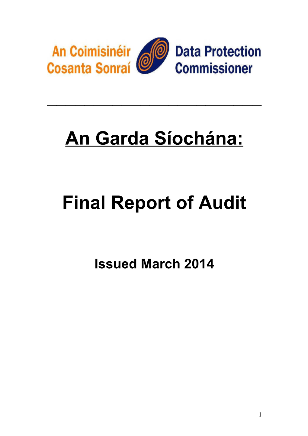 Final Report of Audit