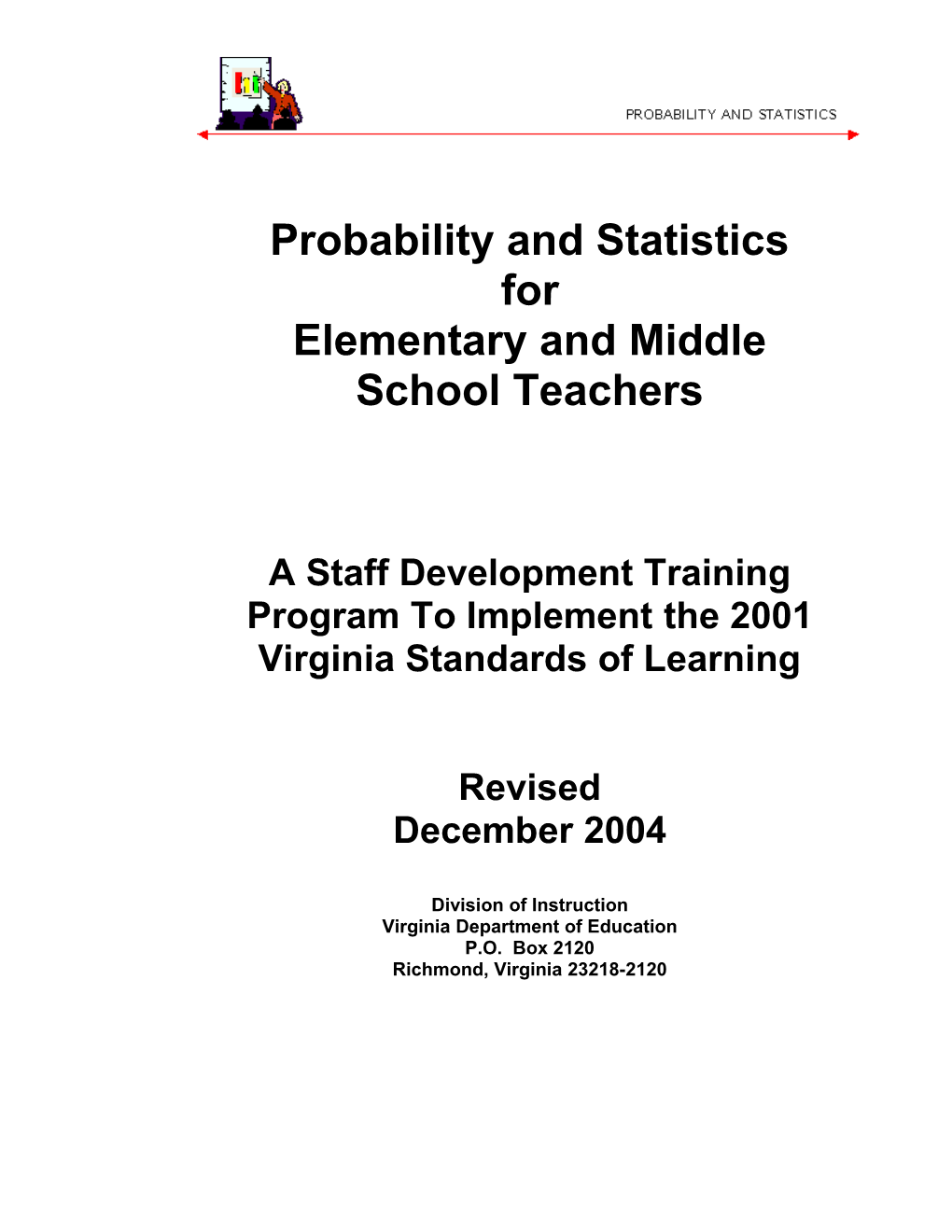 Probability and Statistics