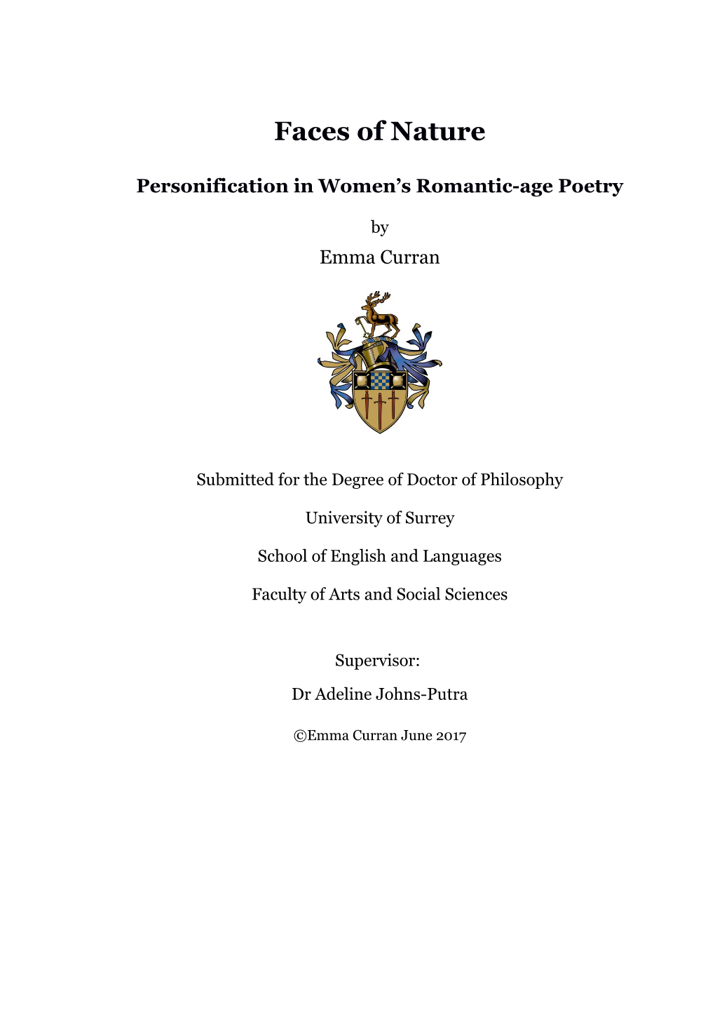 Personification in Women S Romantic-Age Poetry