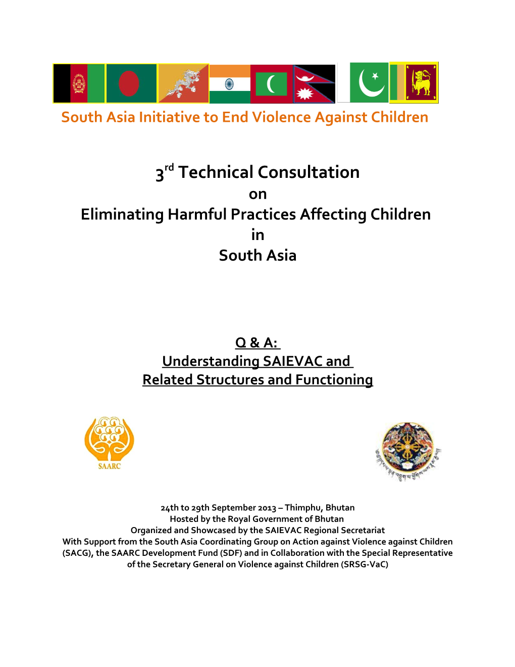 Southasia Initiative to End Violence Against Children