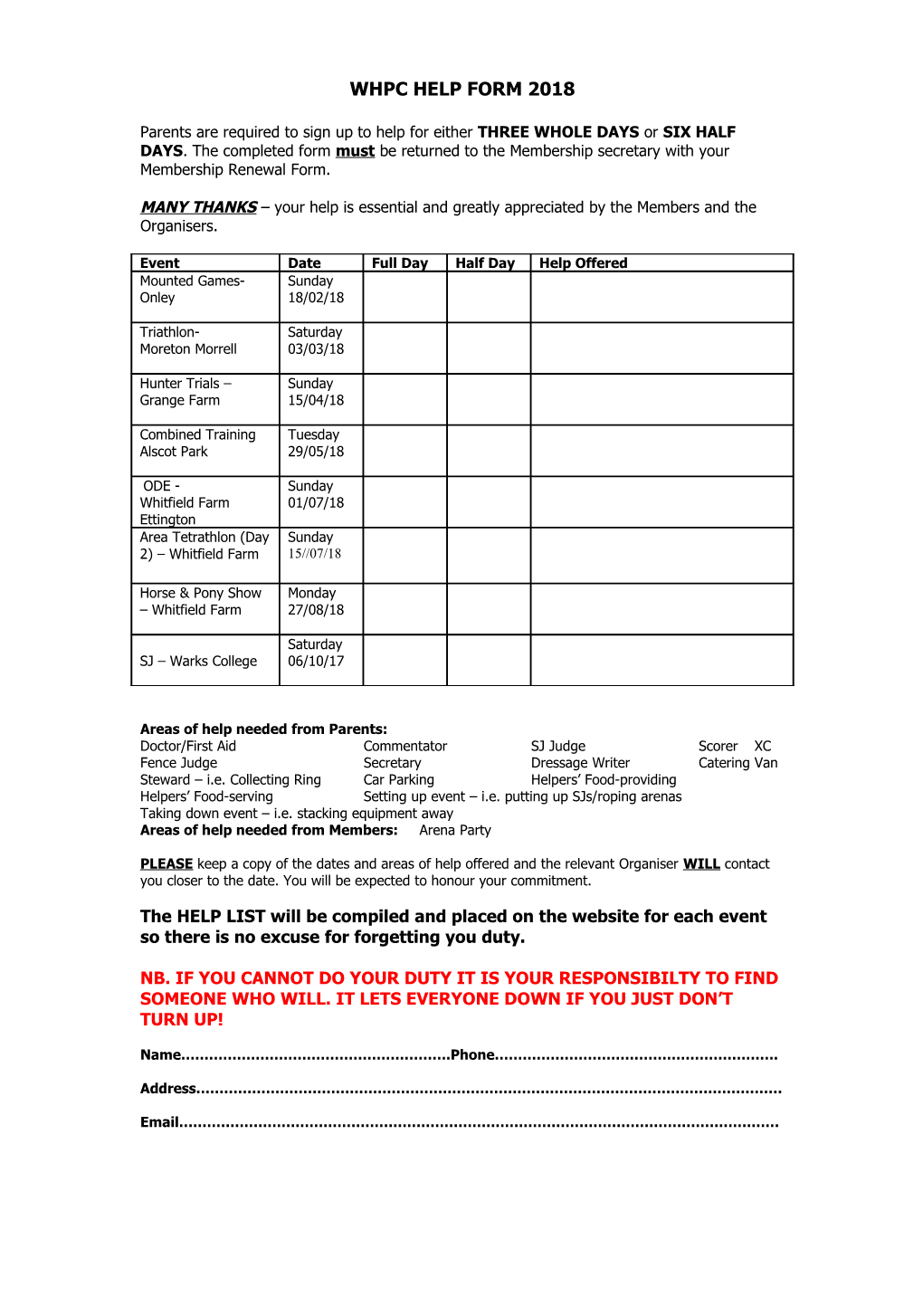 Whpc Help Form 2005
