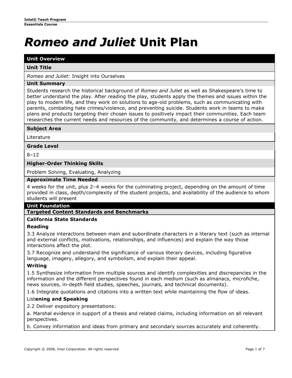 Unit Plan Template s5