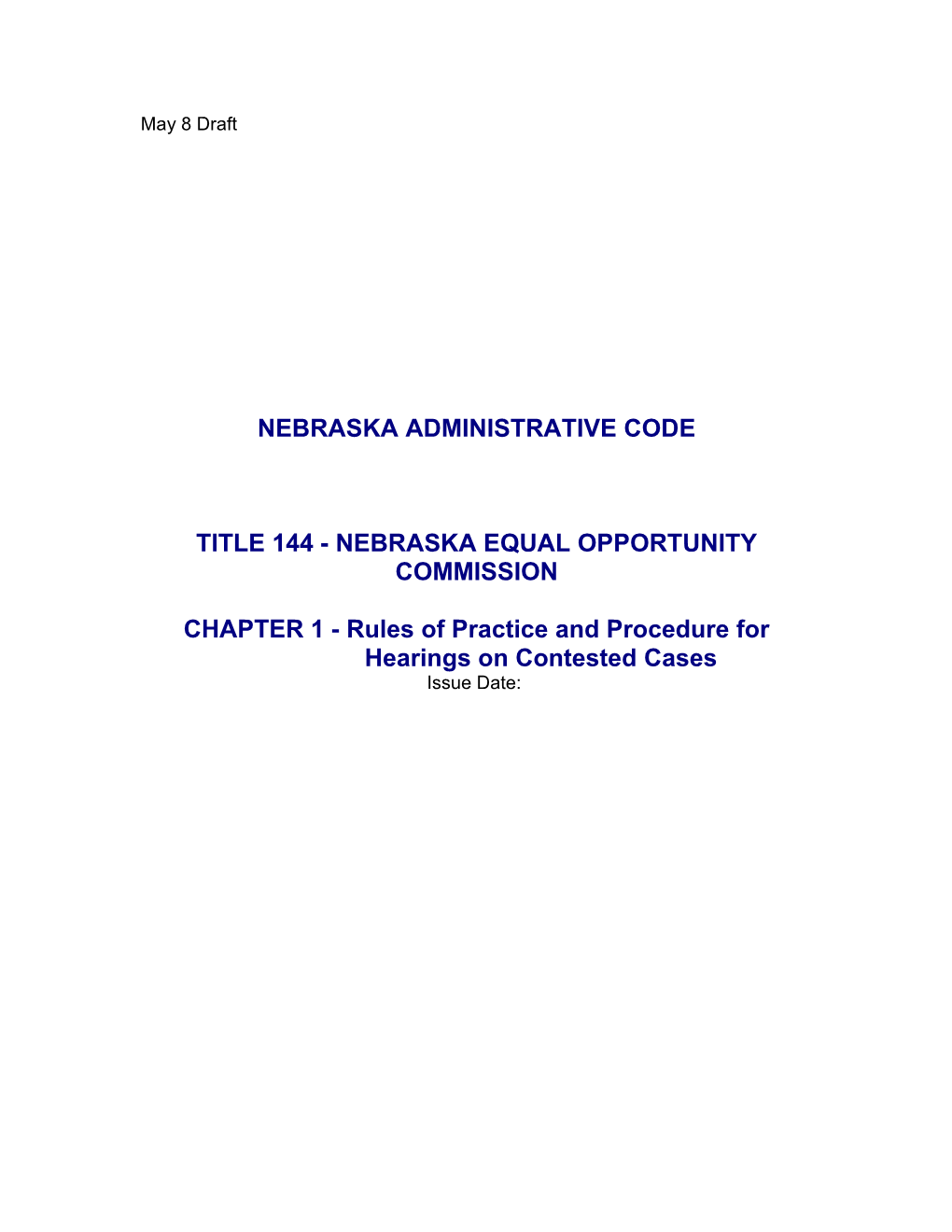 Nebraska Administrative Code s3