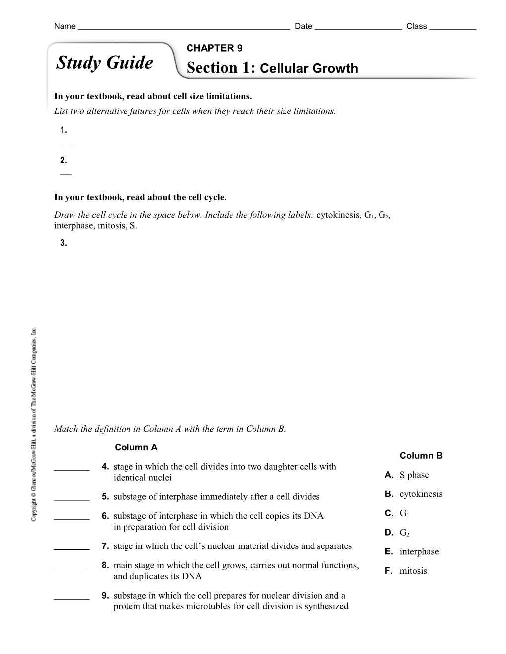 In Your Textbook, Read About Cell Size Limitations